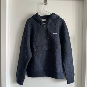 Frank & Oak Quarter Zip Pillowed Hoodie